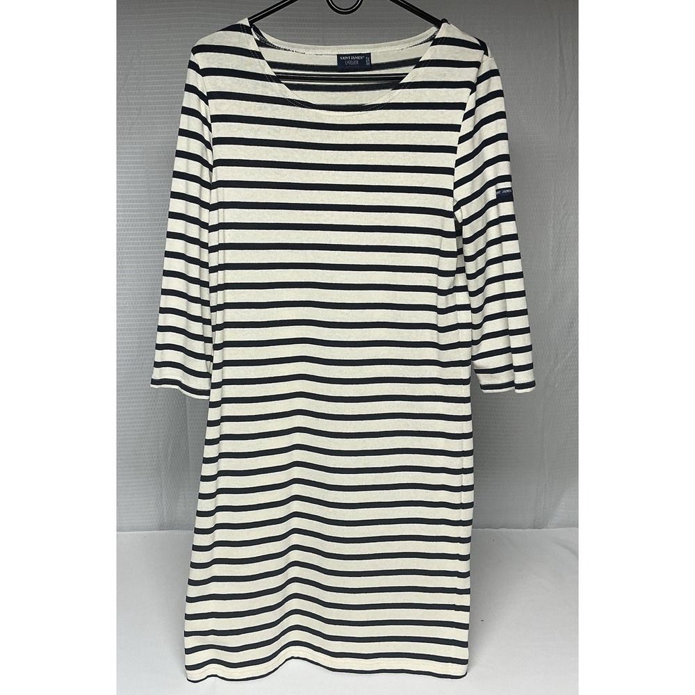 Saint James Propriano Nautical Dress Women's Size 10 Form Fitting Anti-UV NWOT